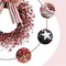 18 Inch Patriotic Red White Blue Berries Wreath for Front Door, 4 of July Memorial Day Independence Day Burlap Bow Wreath for Home Decor, American Flag Day Wreath for Indoor and Outdoor Use